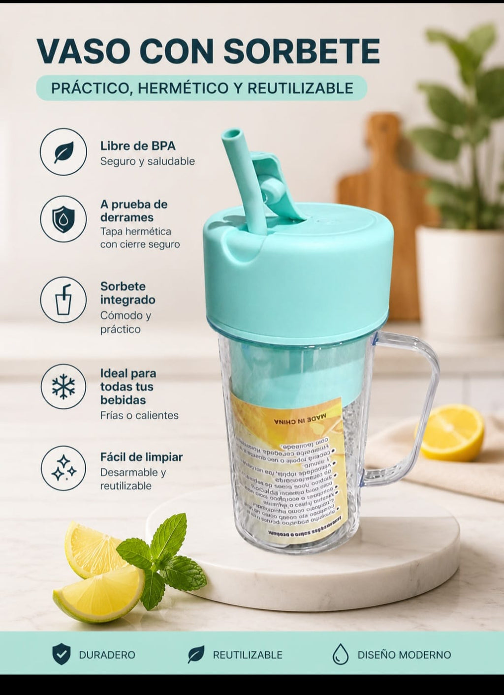 Mini Licuadora Portátil USB Recargable | Smoothies en segundos 🥤