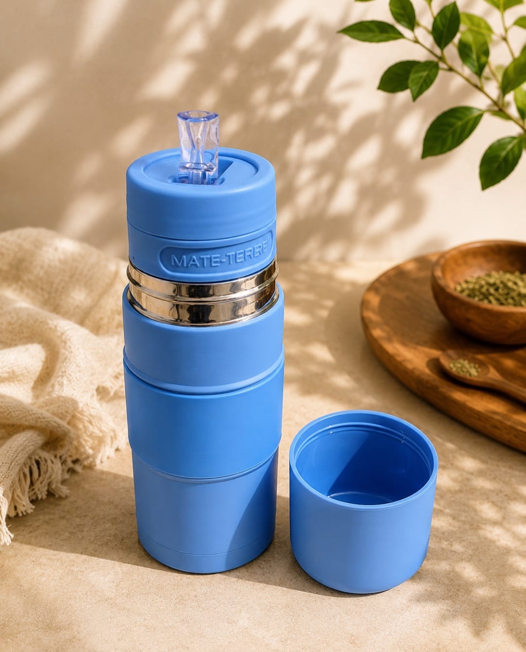 Mate Autocebante Térmico con Bombilla Reutilizable | Frío y Caliente 🧉